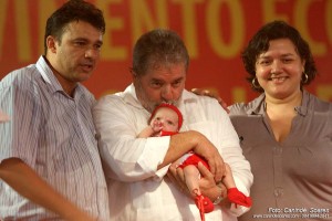 Lula e uma bebê